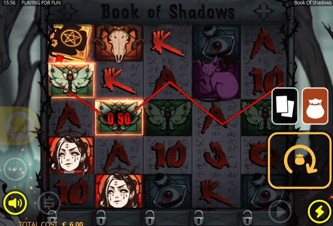 book of shadows slot free play