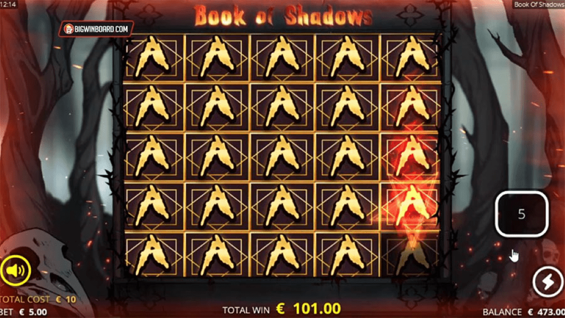book of shadows casino