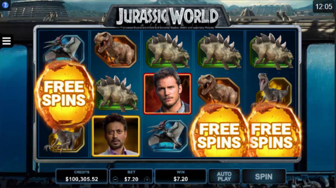 Recursos de bônus do caça-níqueis Jurassic World